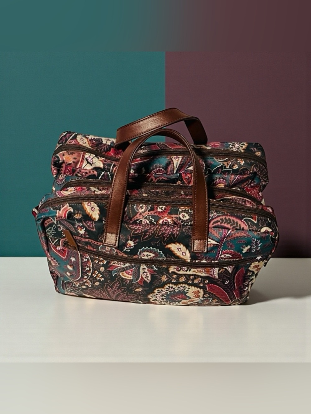 Etro Paisley Nylon Crossbody/Messenger Bag - Picture 8 of 11
